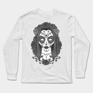 woman skull Long Sleeve T-Shirt